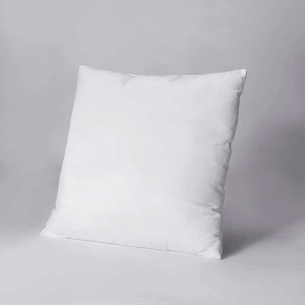 Wakefit Cushion for Sofa | Super Soft Fabric Cushion Pillow, Throw Pillow for Sofa | Premium Fresh Hollow Fibre Filling | 16x16 Inches | White | Set of 5