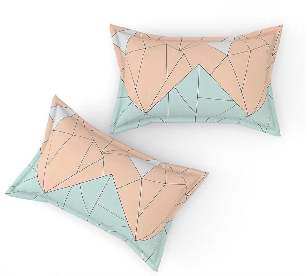 The Home Style Super Soft Glace Cotton King Size Ac Comforter Ll Blanket Ll Duvet For Double Bed With 1 Flat Bedsheet And 2 Pillow Cover (Design 21) (Pastel Green) (4Pc Comforter Set) - 350 Tc