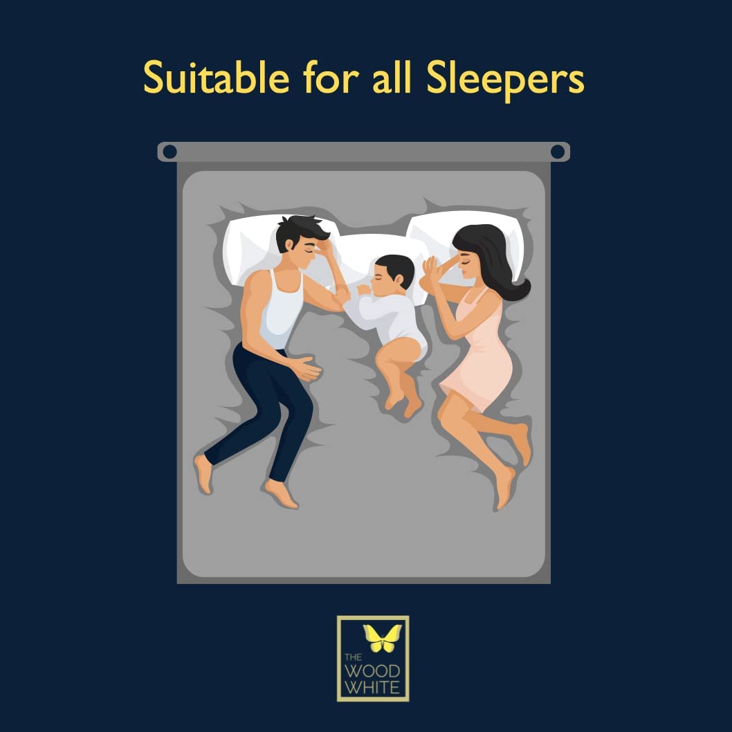 WOODWHITE Reversible Hypoallergenic Microfiber Pillows Set of 4 | Height Adjustable & Long Lasting | Big Size & Shape | Soft & Cozy for Pillow 18 x 28 Inch - Blue & Cream.