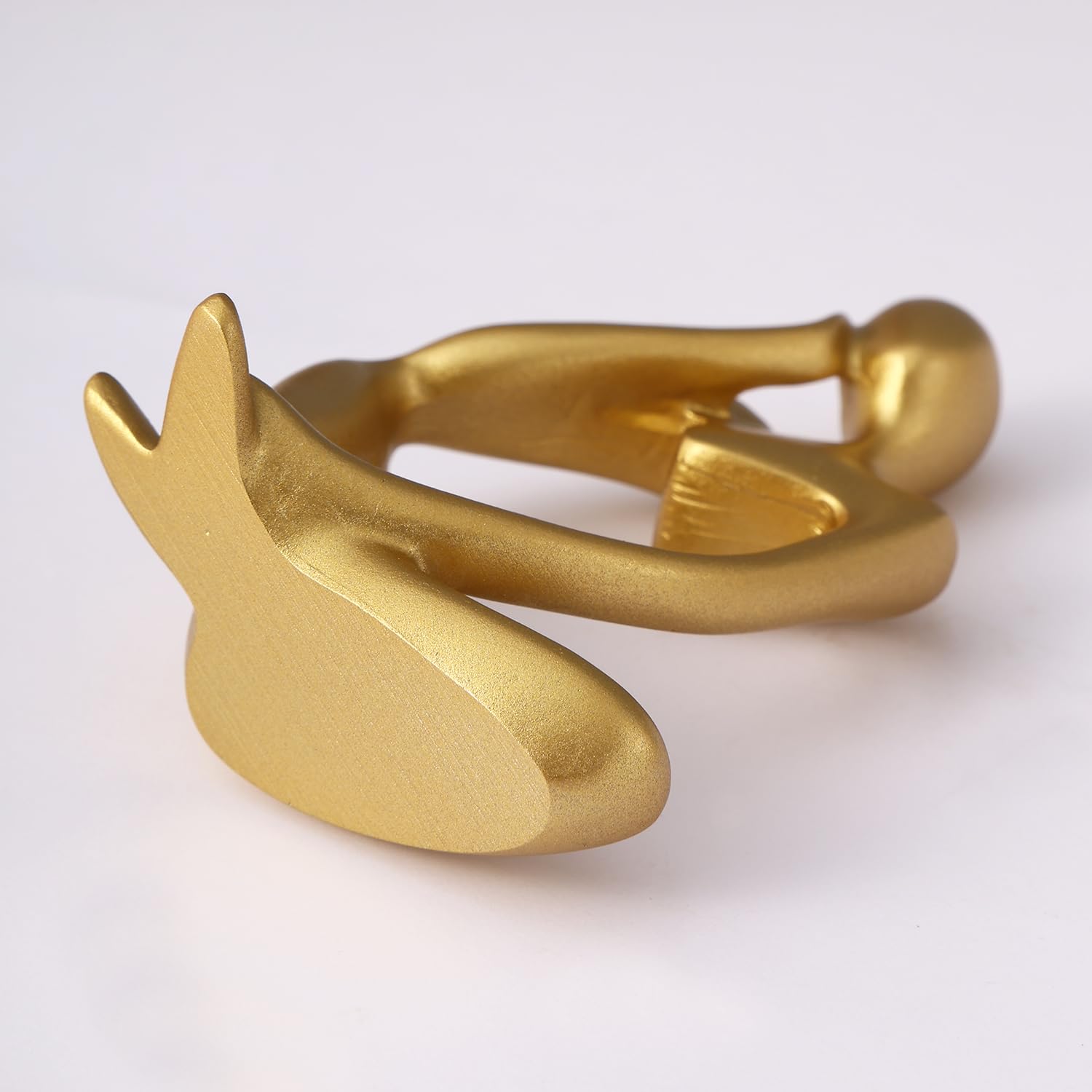 Decorative Abstract Thinker Men Statue Set of 3 Modern Art Showpiece Sculpture(Fantasy,Gold,13CmX6Cm) Decoration Items for Home Decor Living Room Bedroom Bookshelf Table Office-Resin