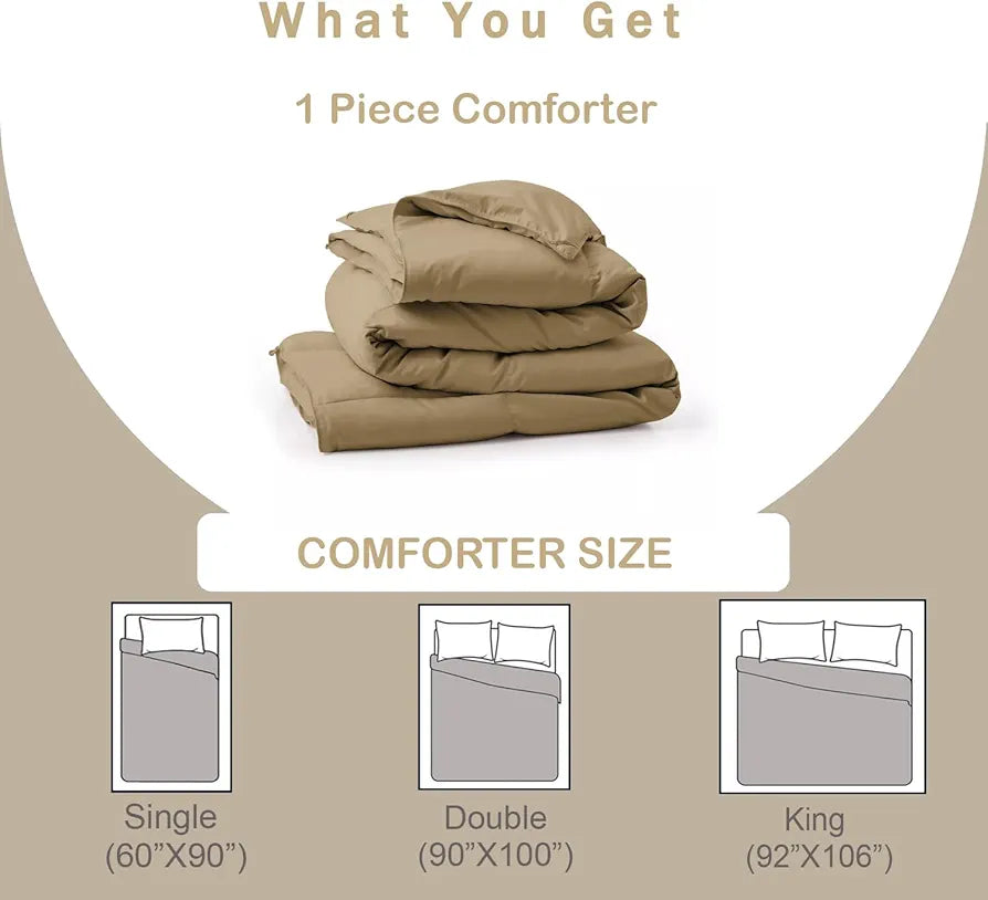 500 GSM Heavy Winter Quilt Comforter King Size  - Super Comfort Winter Blanket 500 GSM Microfiber Fill - Duvet/Blanket King Size - Burgundy Color