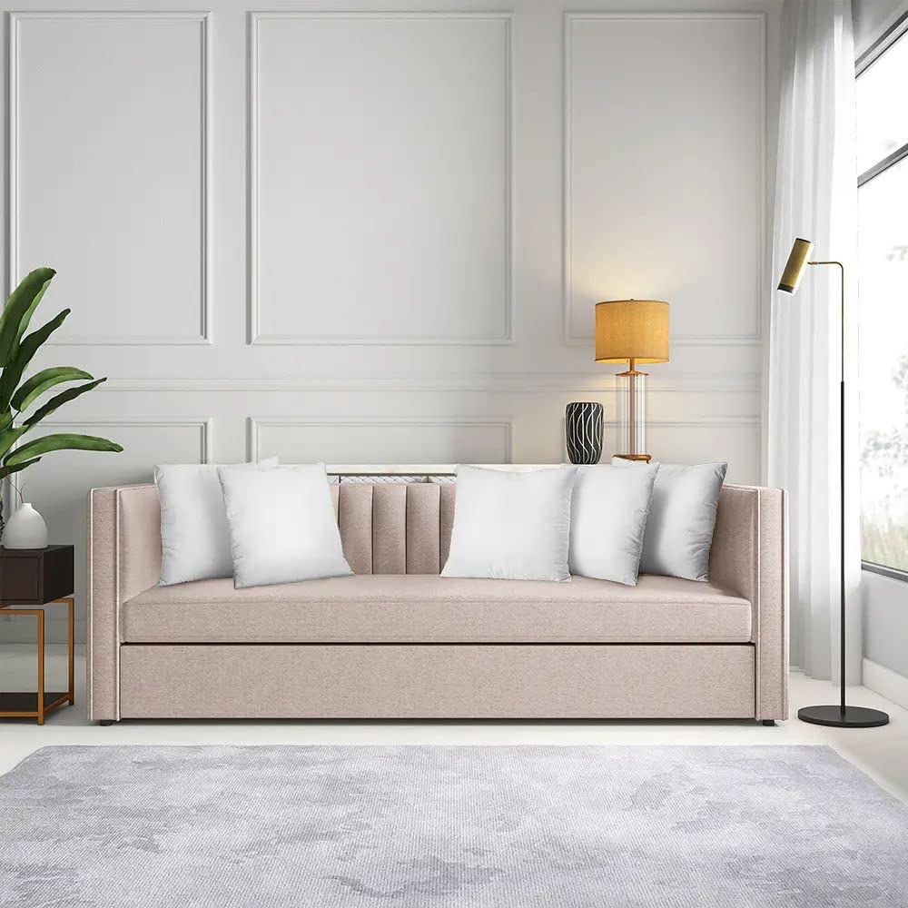 Wakefit Cushion for Sofa | Super Soft Fabric Cushion Pillow, Throw Pillow for Sofa | Premium Fresh Hollow Fibre Filling | 16x16 Inches | White | Set of 5