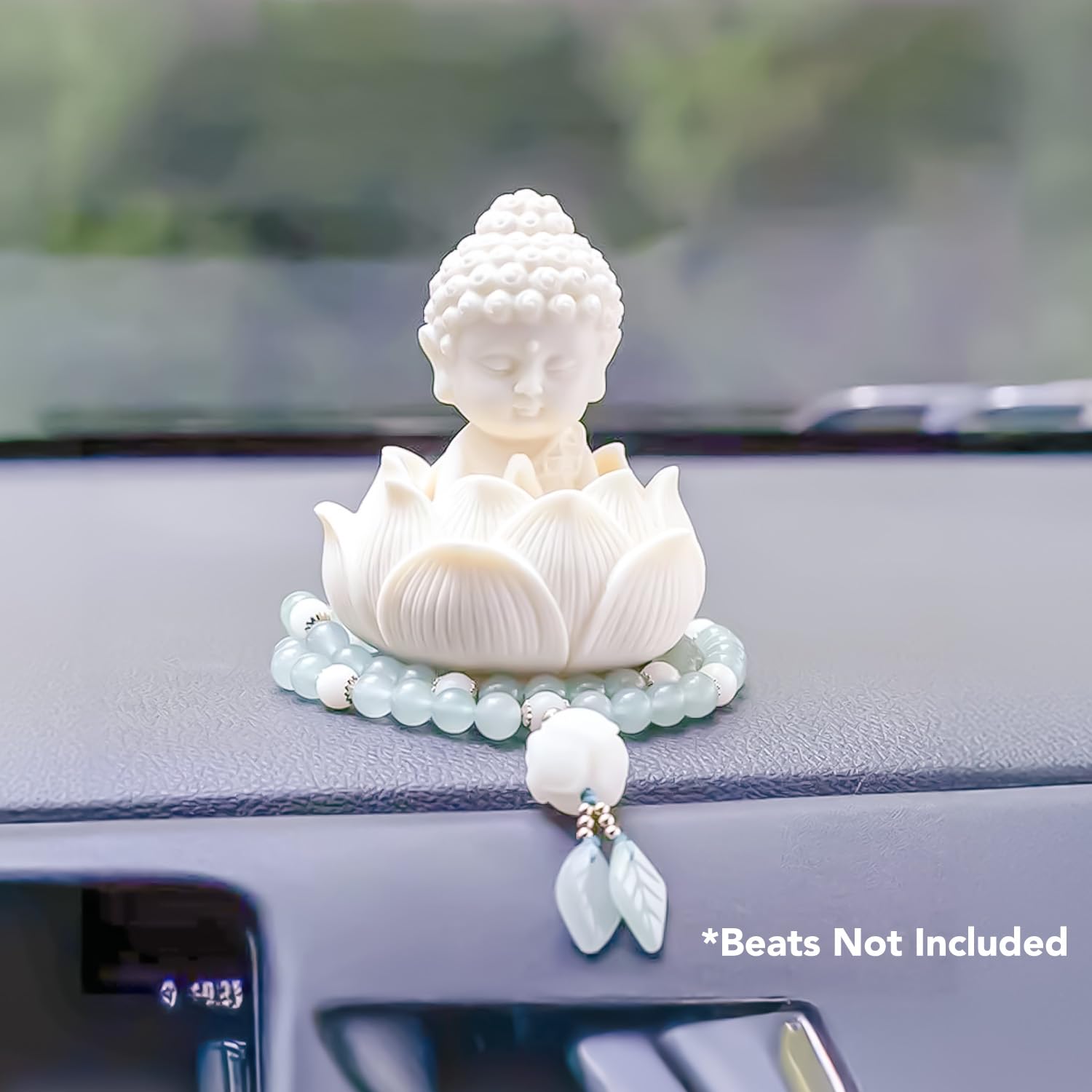 Buddha with Lotus Show Pieces for Home Decor Living Room Decor Items | Cute Showpieces Gift Item for Decoration | Serene Center Table Tv Showcase Office Interior Statue Figurines