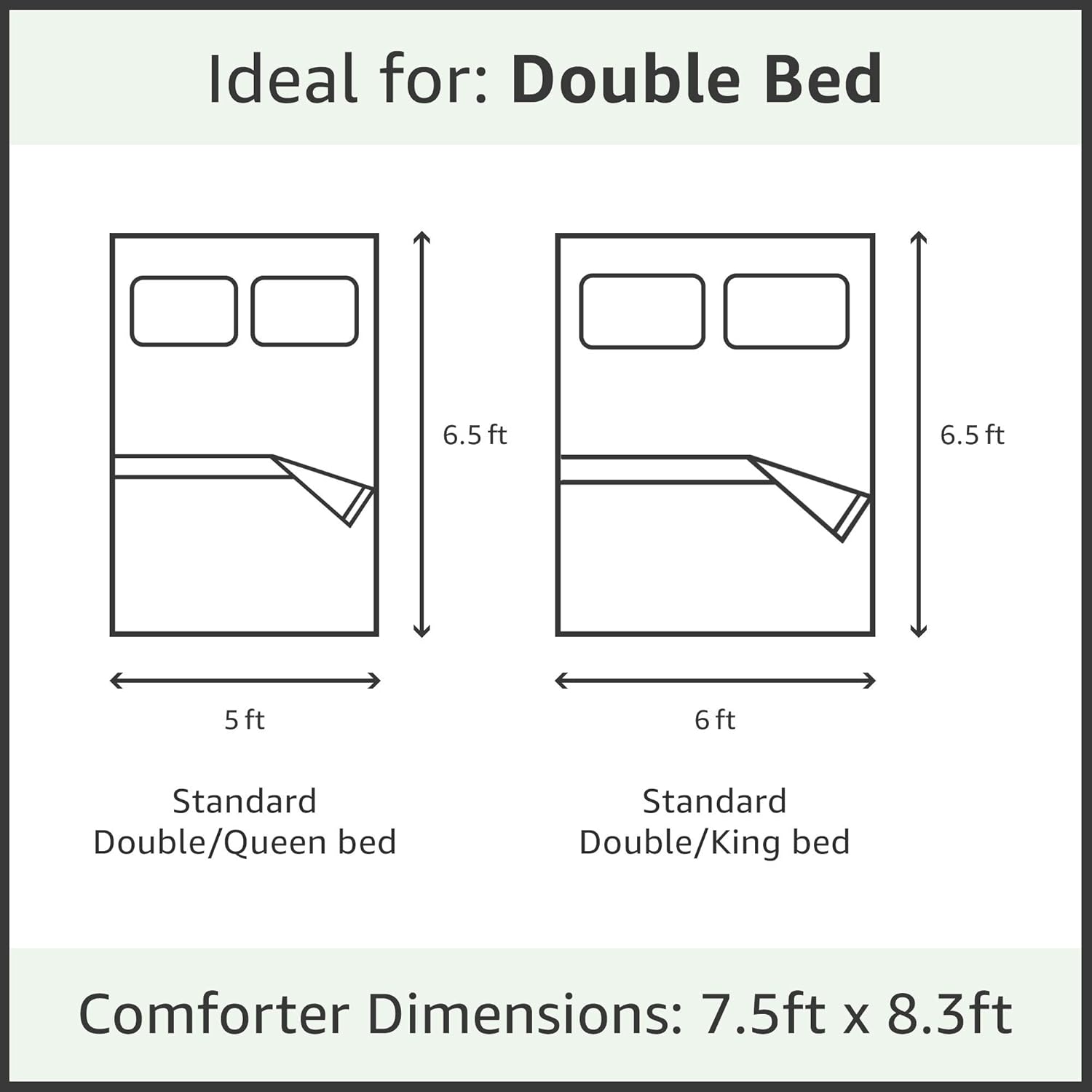 Solimo Microfibre Reversible Comforter, Double (Ash Grey & Deep Teal, 200 GSM)