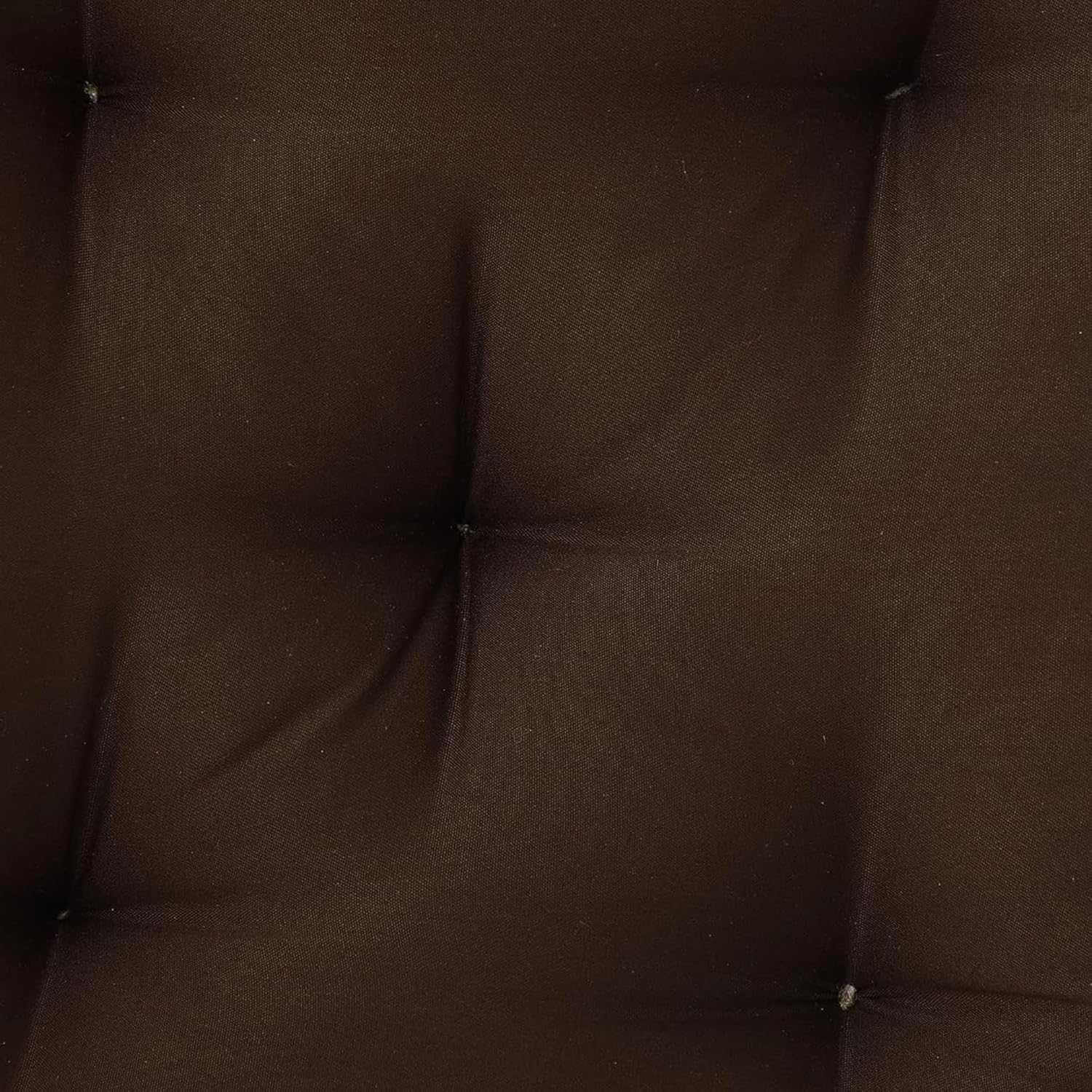 Kuber Industries Pack of 2 Square Chair Pad/Cushion|Quilted Microfiber Fabric & Solid Color|Soft & Comfortable Sitting|Size 45 x 45 x 7 CM (Brown)