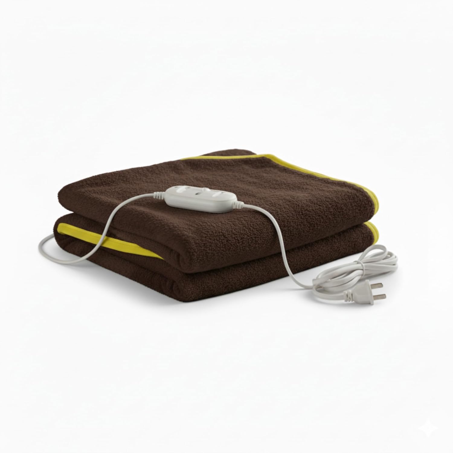 Utopia Bedding Electric Blanket for Under and Over Bed Use Safe and Secure Heating Blanket for Winter with Overheat Protection Fast Heating Soft Fabric Comfort for Single Bed 76x152 cm (Brown)