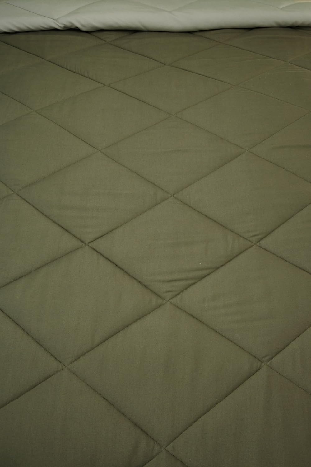 Amazon Brand - Solimo Microfibre Reversible Comforter, Double (Mossy Green & Pistachio Green, 200 GSM)